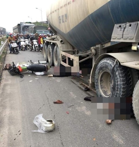 hai người tử vong sau va chạm với xe bồn ảnh 1