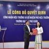 Thêm một nữ hiệu trưởng trường Đại học trong nước được bổ nhiệm