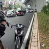 Cơ quan công an điều tra vụ đập xe máy của người đi đường trên phố Trường Chinh