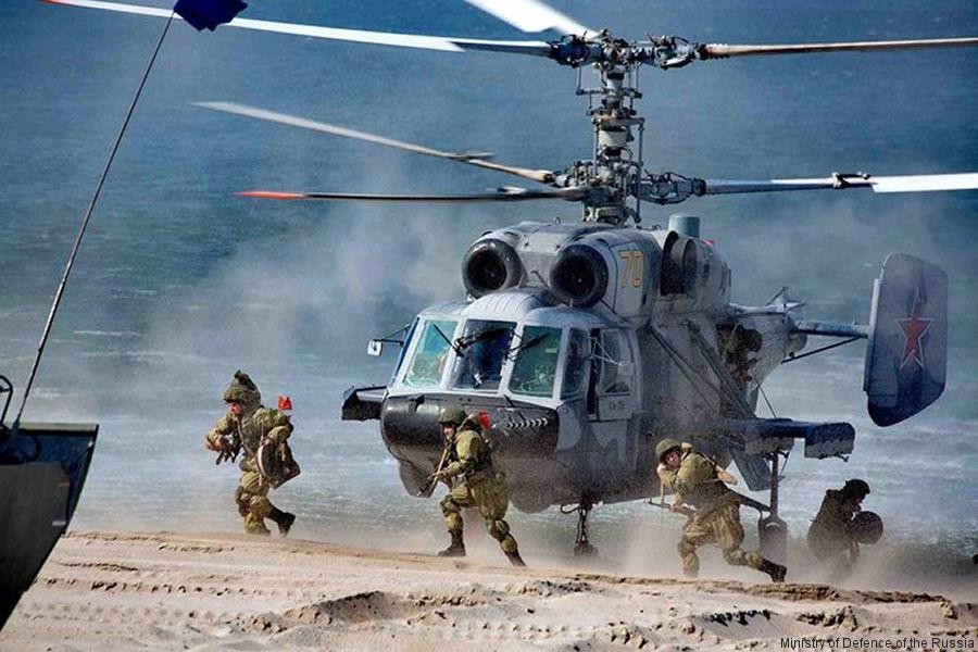 Trực thăng đặc biệt Ka-29 yểm trợ lính thuỷ đánh bộ Nga | Báo điện tử An ninh Thủ đô
