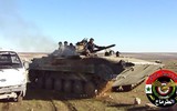Xe thiết giáp lực lượng Tiger tiến công trên chiến trường Hama. Ảnh minh họa Masdar News