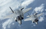 [ẢNH] Chiến đấu cơ F-35B Mỹ thực hiện màn 'Voi đi bộ' trước khi điều tới Biển Đông