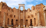 Khám phá tàn tích thành phố cổ La Mã Leptis Magna tráng lệ được bảo tồn 