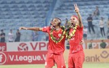 Khoảnh khắc đẹp ngày Công an Hà Nội đăng quang V-League