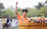 Toàn cảnh khai mạc Giải bóng đá học sinh THPT Hà Nội - An ninh Thủ đô 2024