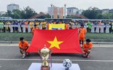 Toàn cảnh khai mạc Giải bóng đá học sinh THPT Hà Nội - An ninh Thủ đô 2024