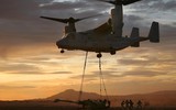 'Ưng biển' MV-22 Osprey được Mỹ huy động để trục vớt F-35C tại biển Đông