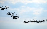 'Ưng biển' MV-22 Osprey được Mỹ huy động để trục vớt F-35C tại biển Đông