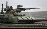 Hàng loạt xe tăng chiến đấu chủ lực T-72B3 Nga bị sa lầy gần Ukraine