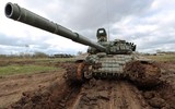 Xe tăng T-72B bị bắn gãy pháo tại chiến trường Ukraine