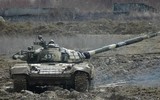 Xe tăng T-72B bị bắn gãy pháo tại chiến trường Ukraine