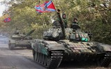 Xe tăng T-72B bị bắn gãy pháo tại chiến trường Ukraine