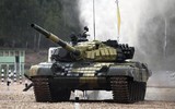 Xe tăng T-72B bị bắn gãy pháo tại chiến trường Ukraine