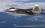 'Chim ăn thịt' F-22 Mỹ sập càng, mài thân xuống đường băng