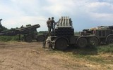 Pháo phản lực 'Bão táp' BM-27 Nga tung đòn hủy diệt mục tiêu của Ukraine