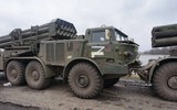 Pháo phản lực 'Bão táp' BM-27 Nga tung đòn hủy diệt mục tiêu của Ukraine