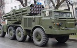 Pháo phản lực 'Bão táp' BM-27 Nga tung đòn hủy diệt mục tiêu của Ukraine