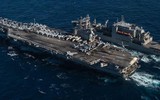 Siêu tàu sân bay USS Ronald Reagan được lệnh ở lại khu vực gần đảo Đài Loan