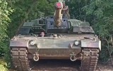 Giáp phản ứng nổ huyền thoại Liên Xô Kontakt-1 gắn lên xe tăng Leopard 2A4