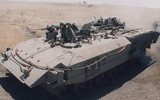 Thiết giáp chở quân hoán cải từ xe tăng T-54/55 của Israel rơi vào tay Hamas