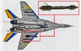 MiG-29 Ukraine lắp giá treo đặc biệt để mang bom HAMMER của Pháp