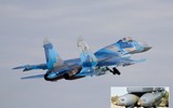 Su-27 Ukraine ném bom thông minh GBU-39 vào mục tiêu Nga