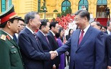 Lễ đón Tổng Bí thư, Chủ tịch nước Trung Quốc thăm cấp Nhà nước tới Việt Nam