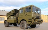 Pháo phản lực phóng loạt BM-21UM Berest của Ukraine khiến Nga lo ngại