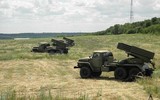 Pháo phản lực phóng loạt BM-21UM Berest của Ukraine khiến Nga lo ngại
