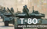 'Xe tăng phản lực T-80' sản xuất mới mạnh vượt trội nhờ động cơ 1.500 mã lực