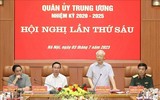 Hình ảnh Tổng Bí thư Nguyễn Phú Trọng chủ trì Hội nghị Quân ủy Trung ương 