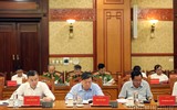 Hình ảnh Tổng Bí thư chủ trì phiên họp Ban Chỉ đạo Trung ương về phòng, chống tham nhũng, tiêu cực sáng 16-8