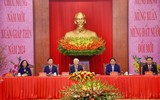 Hình ảnh Tổng Bí thư tới Nhà 67 dâng hương tưởng niệm Chủ tịch Hồ Chí Minh
