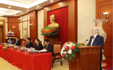 Hình ảnh Tổng Bí thư chủ trì phiên họp đầu tiên Tiểu ban Văn kiện Đại hội XIV của Đảng