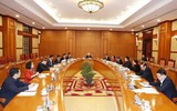 Hình ảnh Tổng Bí thư chủ trì phiên họp đầu tiên Tiểu ban Nhân sự Đại hội XIV của Đảng