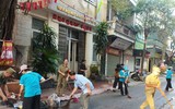 Hà Nội: Lực lượng Bảo vệ an ninh trật tự ở cơ sở sát cánh cùng nhân dân vượt qua khó khăn trong bão lũ