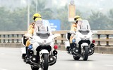 Tinh nhuệ lực lượng Cảnh sát giao thông Hà Nội trong phương án đón dẫn khách quốc tế