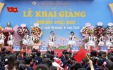 Sắc màu ấn tượng trong ngày khai giảng năm học mới tại Hà Nội 