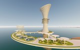 Kiến trúc trên biển: Tháp xanh cao nhất Ấn Độ