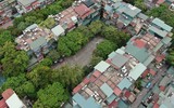 Nhìn từ flycam khu chung cư cũ sắp được lập quy hoạch chi tiết để xây dựng lại ở Hà Nội