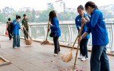 Hàng trăm bạn trẻ Thủ đô đã chung tay giải quyết thực trạng ô nhiễm môi trường