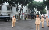 Những góc ảnh 'riêng' về các kíp CSGT dẫn đoàn Tổng thống Mỹ