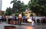 Hàng trăm người dân và đội viên bảo vệ được trang bị kỹ năng xử lý hỏa hoạn