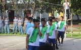 Đánh bóng chuyền sáng mùng 2 Tết ở Trường Sa