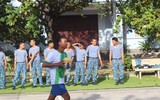 Đánh bóng chuyền sáng mùng 2 Tết ở Trường Sa