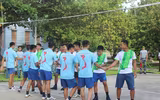 Đánh bóng chuyền sáng mùng 2 Tết ở Trường Sa