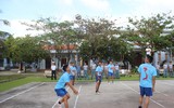 Đánh bóng chuyền sáng mùng 2 Tết ở Trường Sa