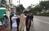 Những chốt chặn hiệu quả chống dịch Covid-19 ở hai đầu cầu Long Biên, Chương Dương