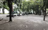 Hình ảnh những chốt trực chống tập trung đông người, phòng dịch bệnh quanh hồ Giảng Võ
