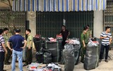 Cận cảnh cơ sở sản xuất hàng nghìn áo thể thao giả các thương hiệu lớn